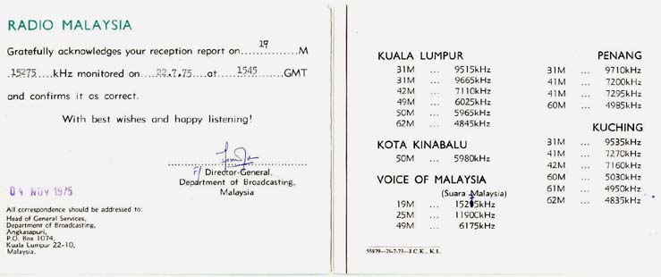 qsl voice of malaysia