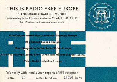 qsl radio free europe