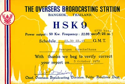 qsl radio thailand